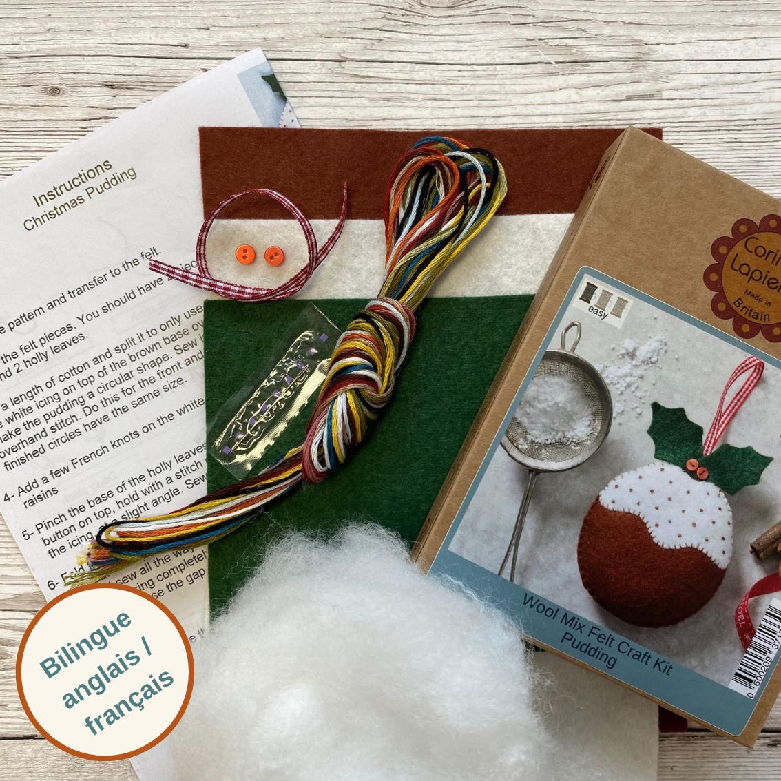 Felt Craft Kit - Christmas Pudding