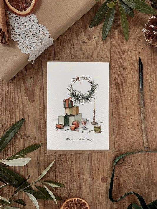 Merry Wrapping Christmas Card
