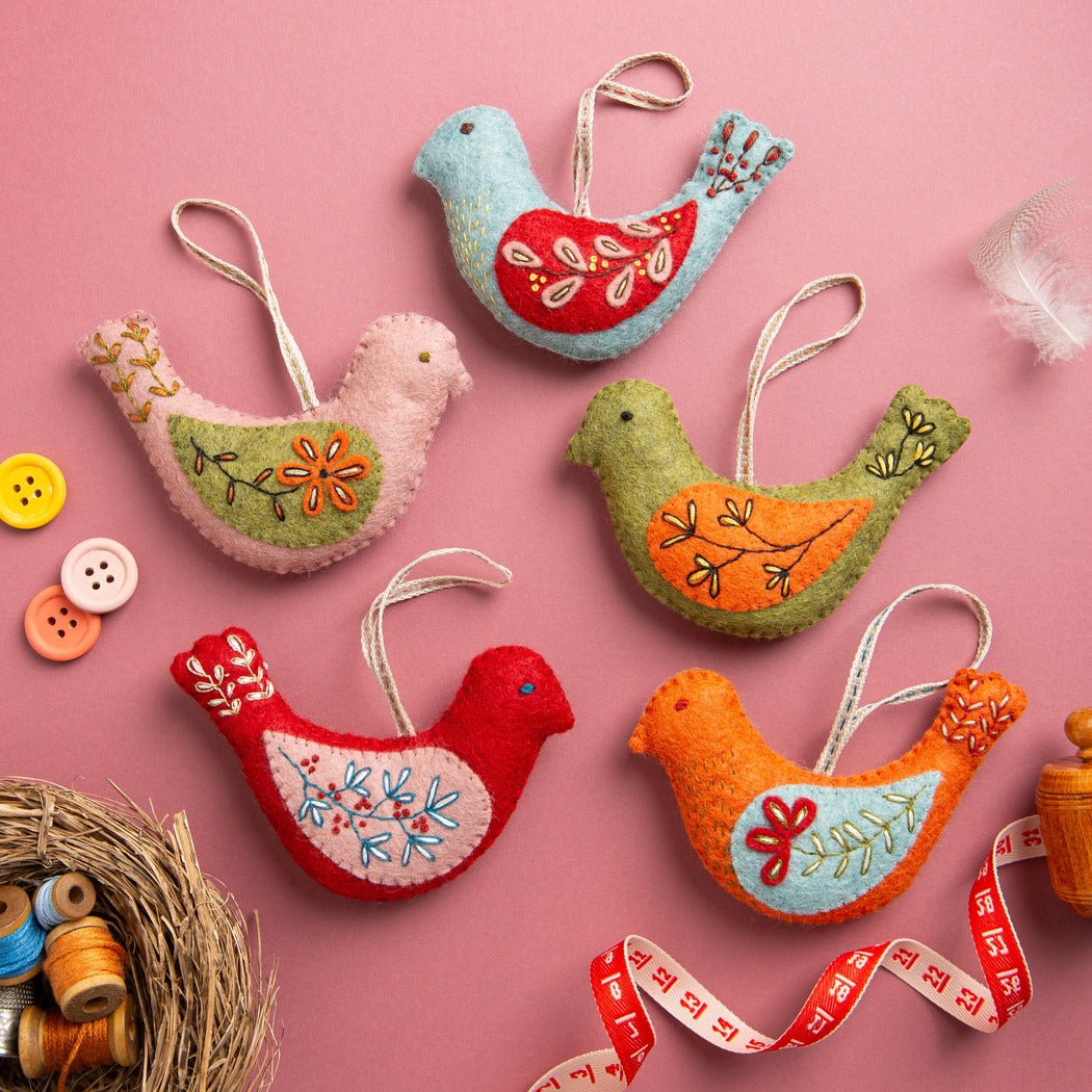 Felt Craft Kit - Folk Birds