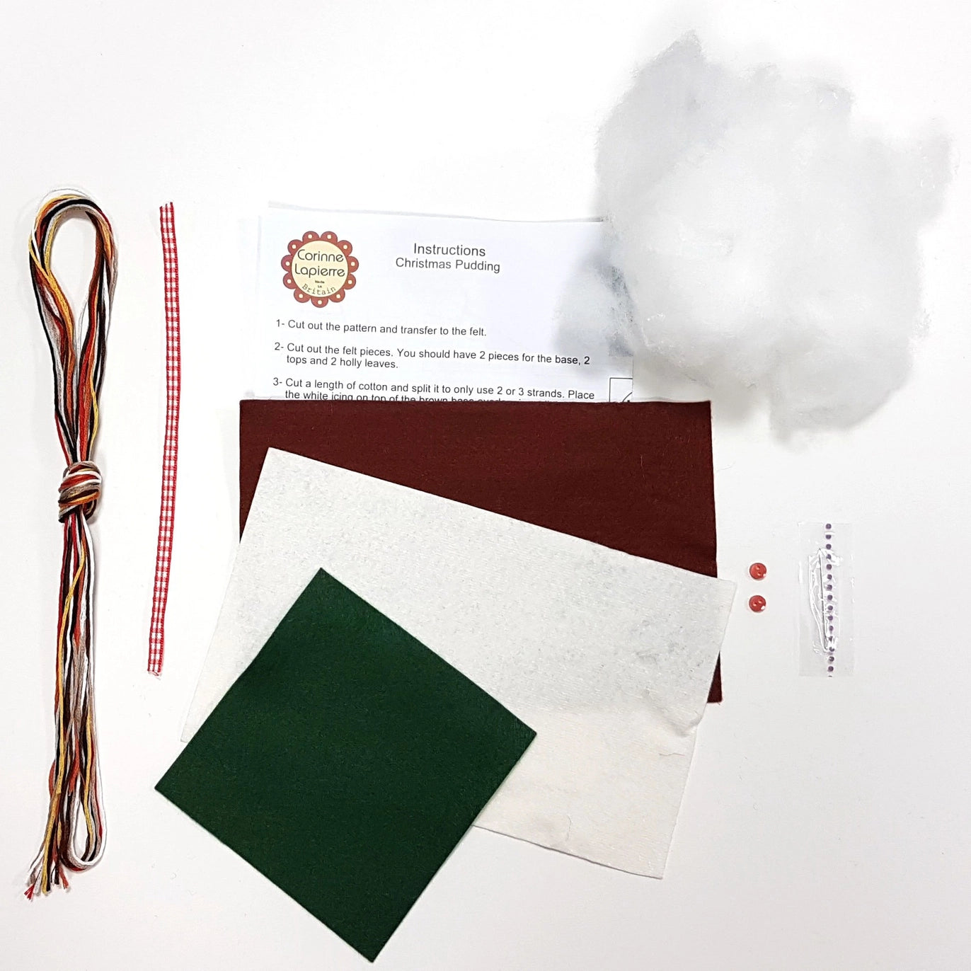Felt Craft Kit - Christmas Pudding