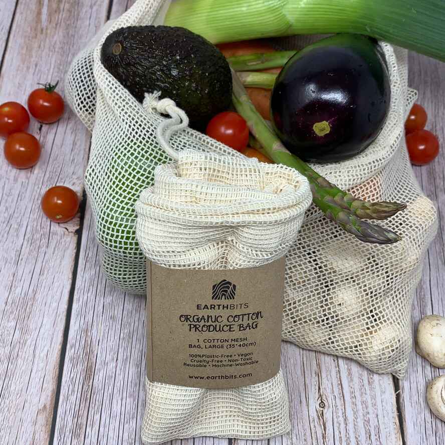 Organic Produce Bag Mesh Cotton