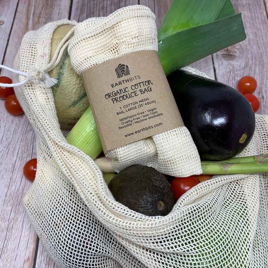 Organic Produce Bag Mesh Cotton