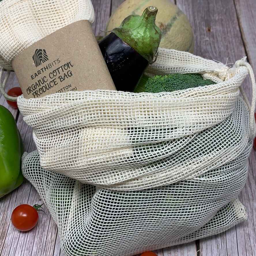 Organic Produce Bag Mesh Cotton