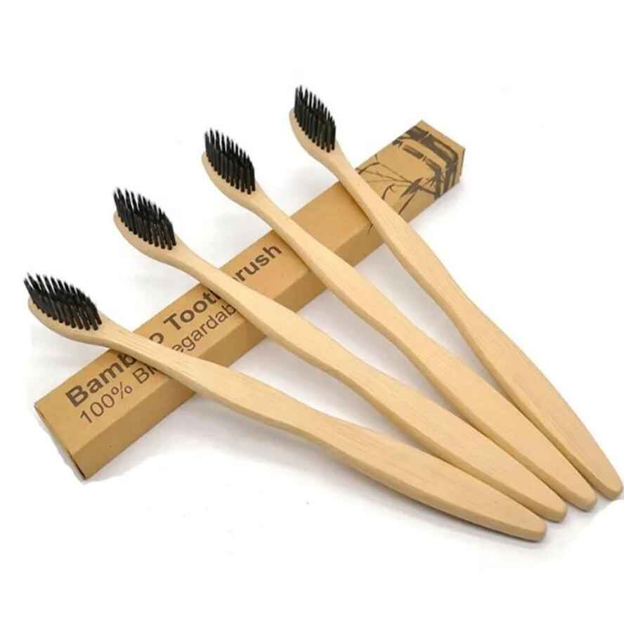 Bamboo Charcoal Toothbrush - Medium Bristles - Pack of 1